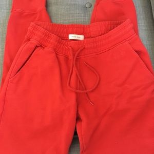 Anine Bing red sweatpants